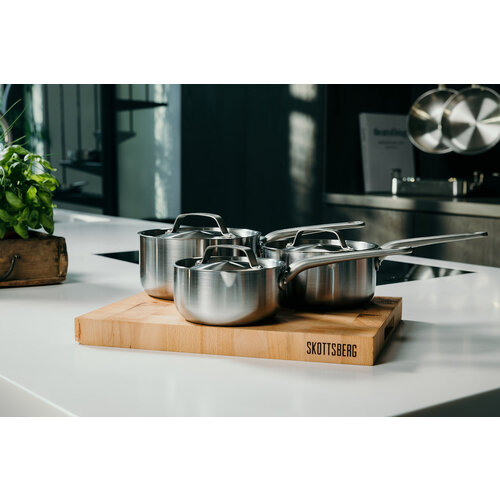 Stainless Steel Skottsberg Steelpan met deksel Stainless Steel Stainless Steel Skottsberg Steelpan met deksel Stainless Steel