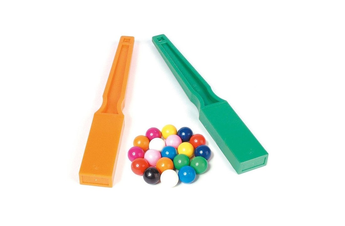 Magnetische Staffen met Knikkers