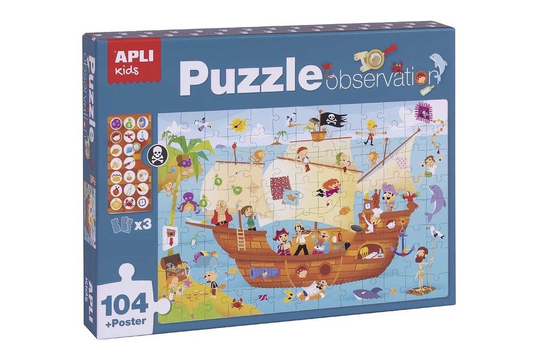 Piraten Puzzel Observeer104-delig