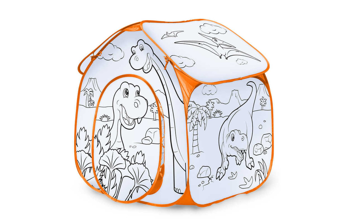 Kleur je eigen Speeltent | Dino