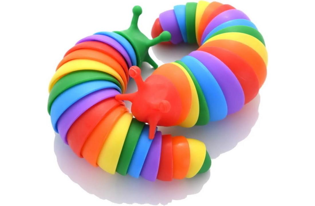 Fidget Toy Regenboog Slak