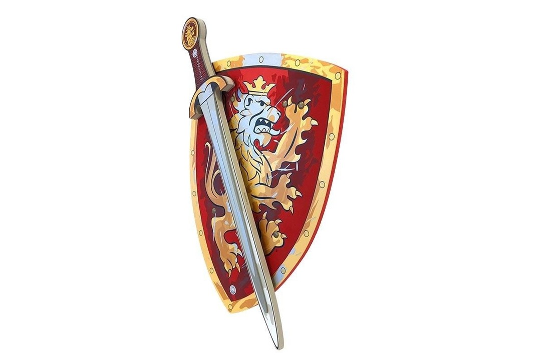 LionTouch | Rood Ridder Schild En Zwaard