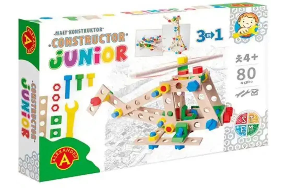 Constructor Junior | 3×1 Helikopter 80pcs