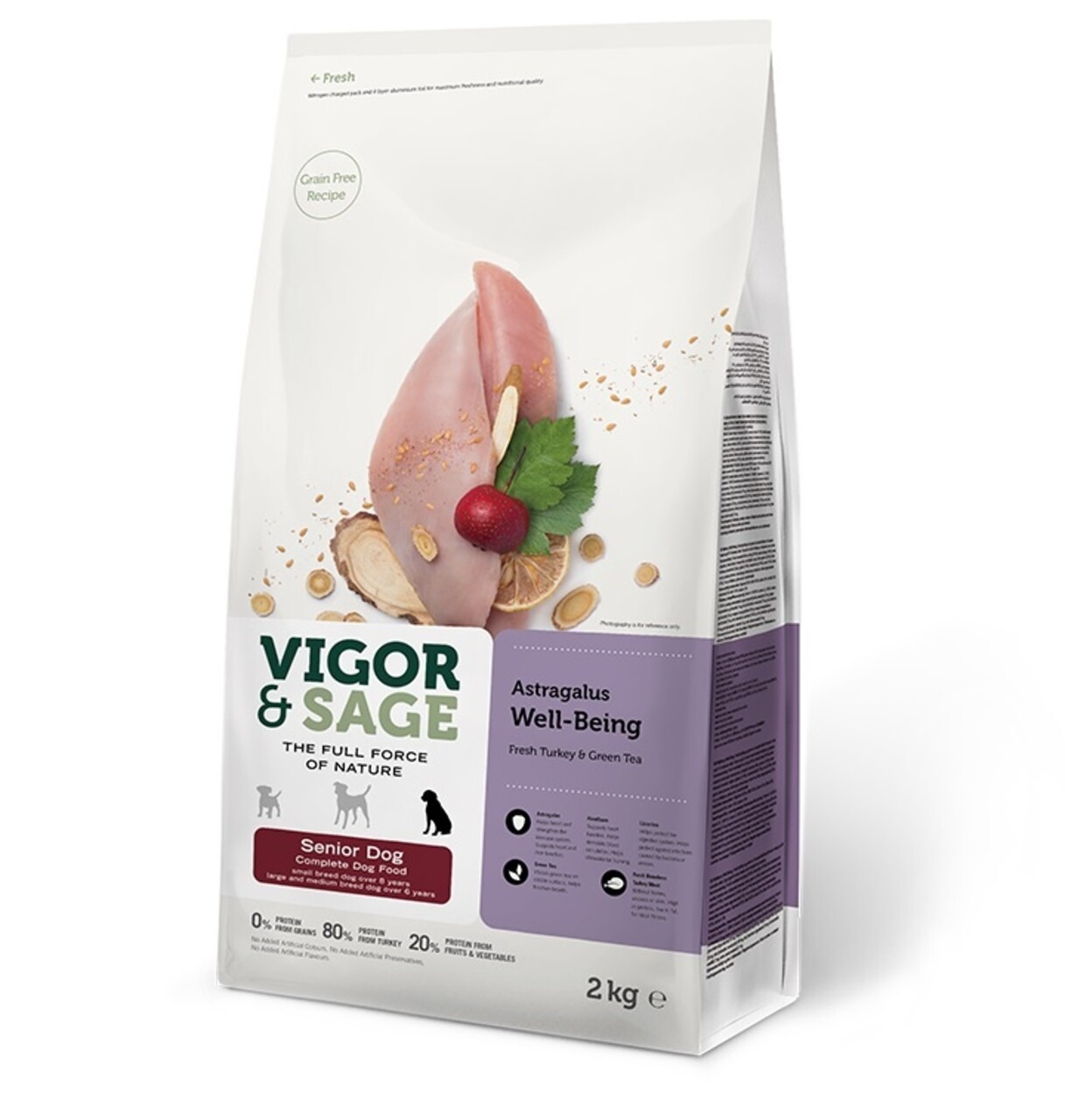 Vigor & Sage Vigor & Sage Astragalus Well-Being Senior Adult Dog