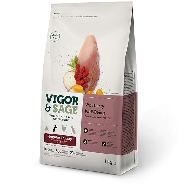 Vigor & Sage Vigor & Sage Wolfberry Well-Being Regular Puppy