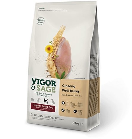 Vigor & Sage Vigor & Sage Ginseng Well-Being Regular Adult Dog Vigor & Sage Vigor & Sage Ginseng Well-Being Regular Adult Dog