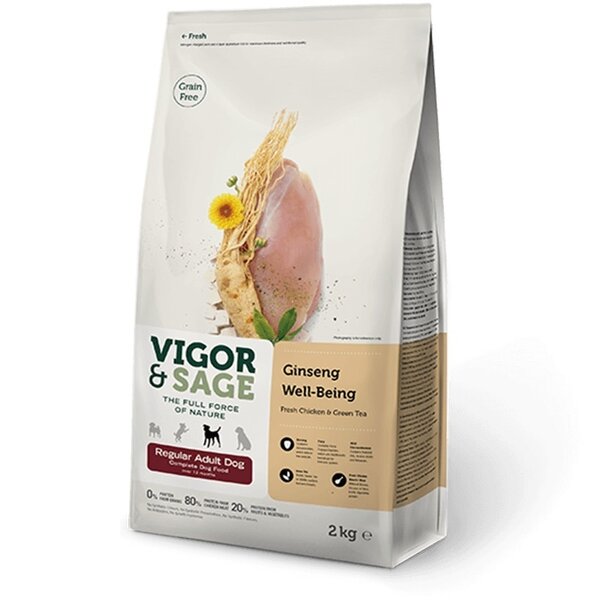 Vigor & Sage Vigor & Sage Ginseng Well-Being Regular Adult Dog Vigor & Sage Vigor & Sage Ginseng Well-Being Regular Adult Dog