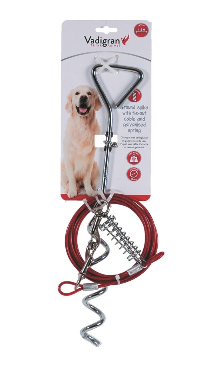 Vadigran Vadigran Grondpin + Aanlegkabel (Honden tot 50 kg!) Vadigran Vadigran Grondpin + Aanlegkabel (Honden tot 50 kg!)