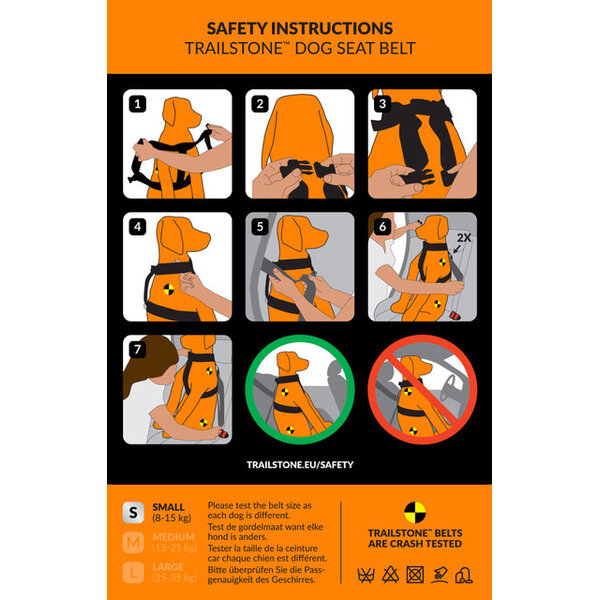 Trailstone Trailstone Dog Seat Belt Autoharnas