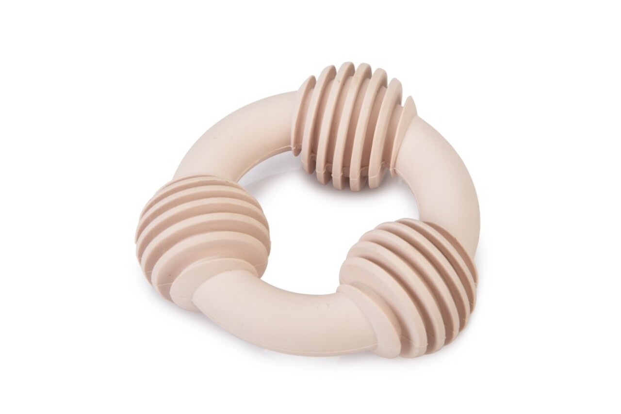Beeztees Beeztees Puppy Rubber Dental Ring Roze