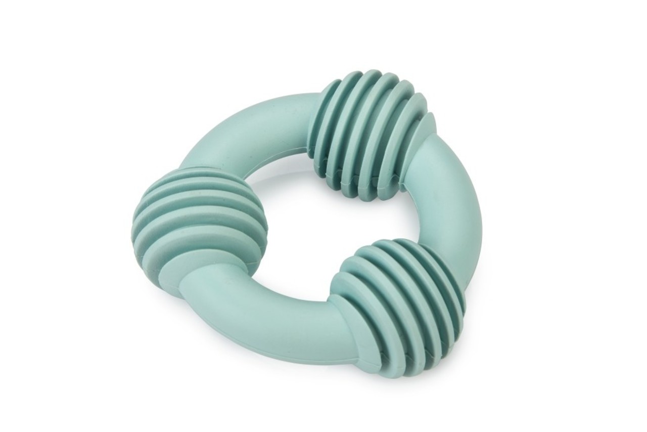 Beeztees Beeztees Puppy Rubber Dental Ring Groen Beeztees Beeztees Puppy Rubber Dental Ring Groen