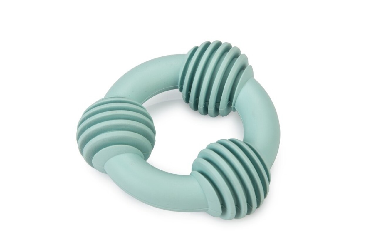 Beeztees Beeztees Puppy Rubber Dental Ring Groen