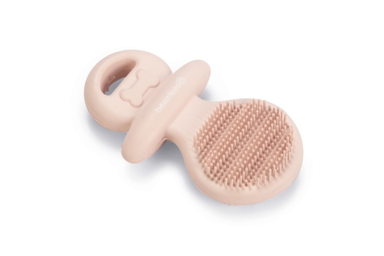 Beeztees Beeztees Puppy Rubber Dental Fopspeen Roze Beeztees Beeztees Puppy Rubber Dental Fopspeen Roze