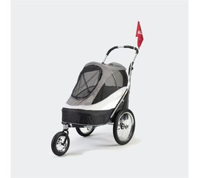 Innopet InnoPet Sporty Dog Trailer DeLuxe - Zwart/Zilver Innopet InnoPet Sporty Dog Trailer DeLuxe - Zwart/Zilver