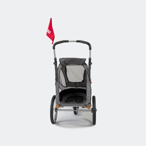 Innopet InnoPet Sporty Dog Trailer DeLuxe - Zwart/Zilver Innopet InnoPet Sporty Dog Trailer DeLuxe - Zwart/Zilver