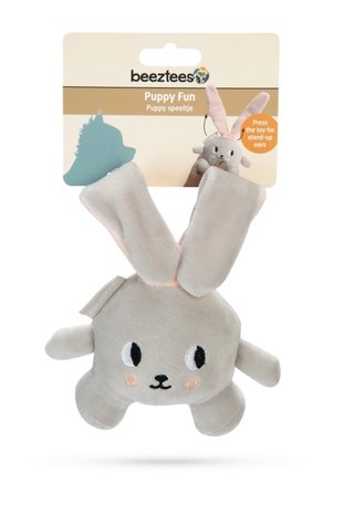 Beeztees Beeztees Puppy Pluche Knuffel Canina Grijs
