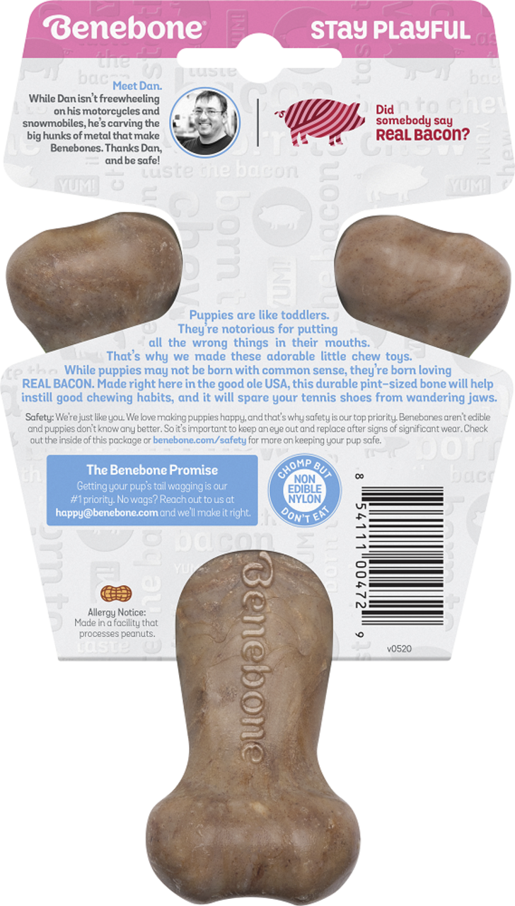 Benebone Benebone Puppy Wishbone Bacon