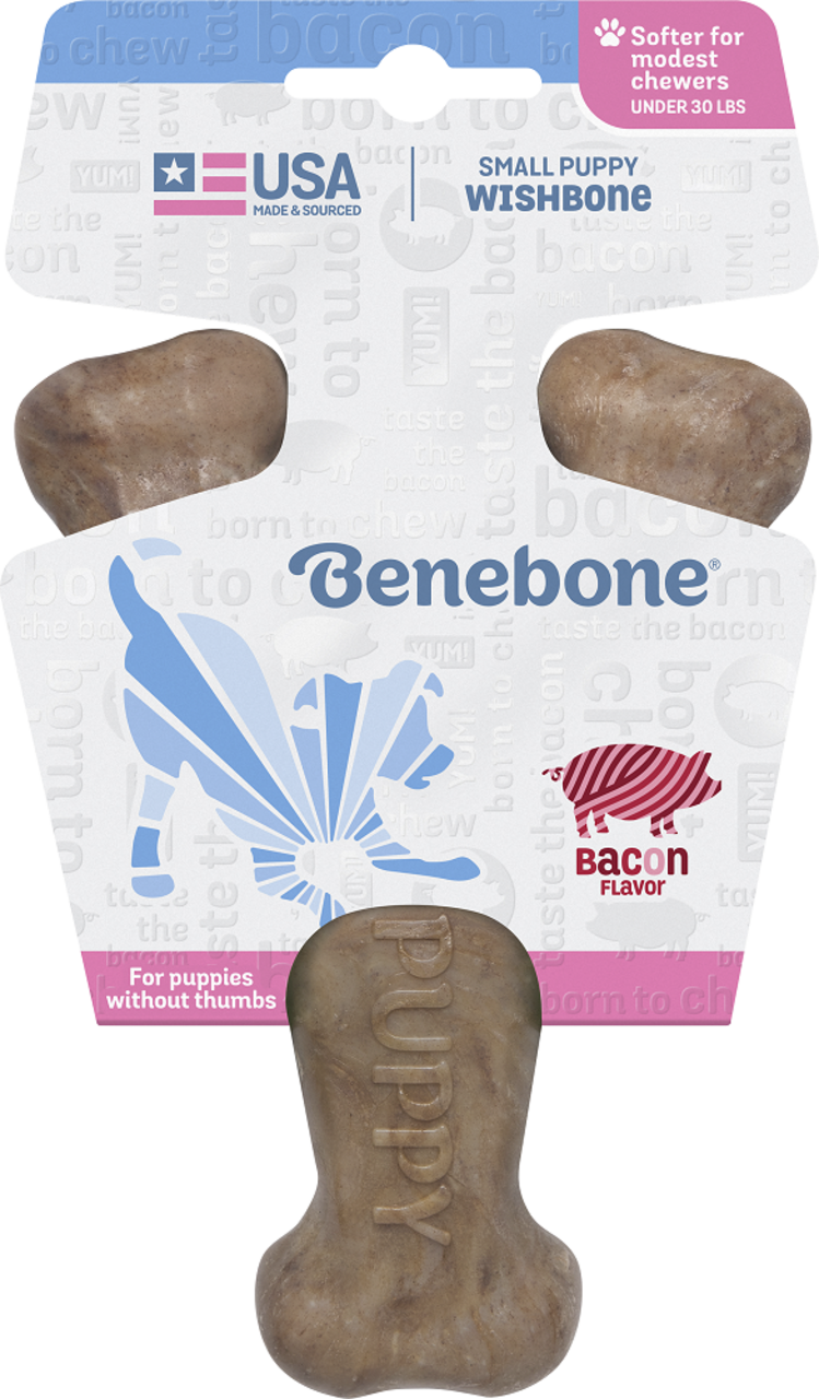 Benebone Benebone Puppy Wishbone Bacon