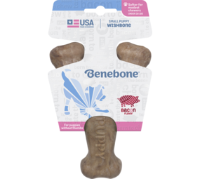Benebone Benebone Puppy Wishbone Bacon Benebone Benebone Puppy Wishbone Bacon