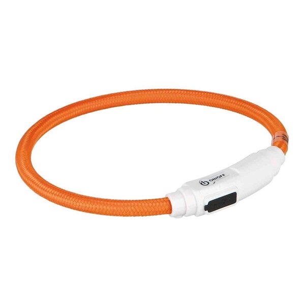 Trixie Trixie Flash Lichtring USB Oranje Trixie Trixie Flash Lichtring USB Oranje