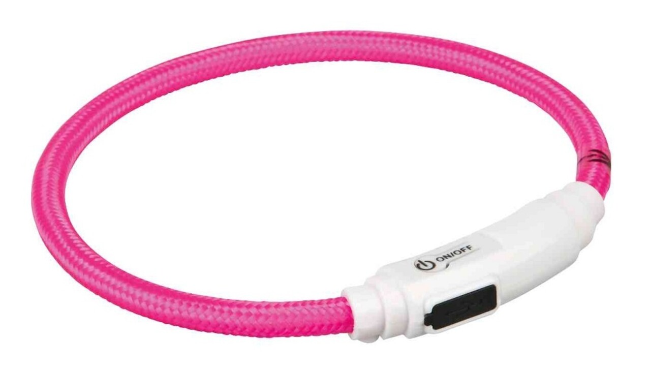Trixie Trixie Flash Lichtring USB Roze Trixie Trixie Flash Lichtring USB Roze