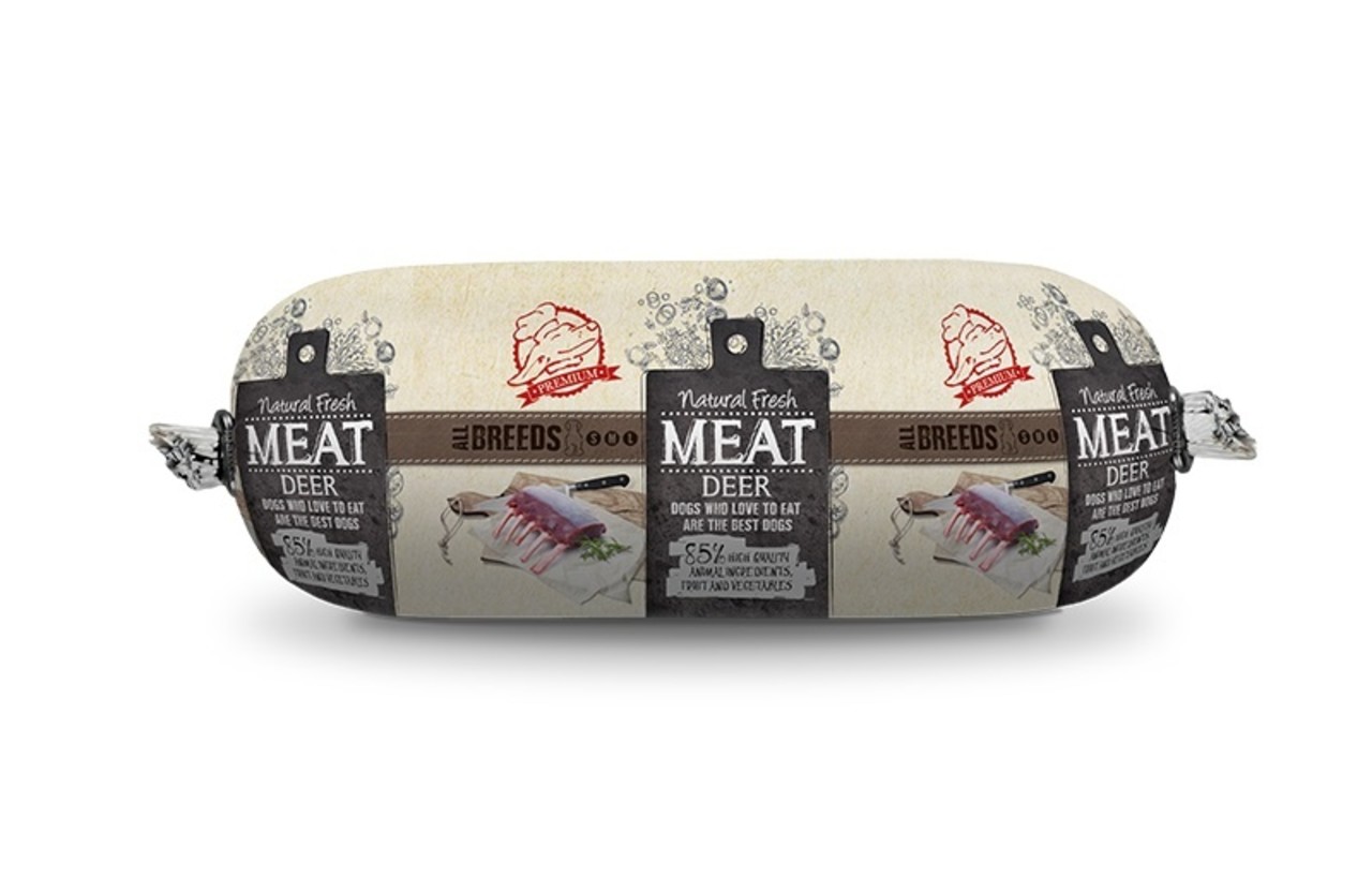 Natural Fresh Meat Natural Fresh Meat Hondenworst Hert Natural Fresh Meat Natural Fresh Meat Hondenworst Hert