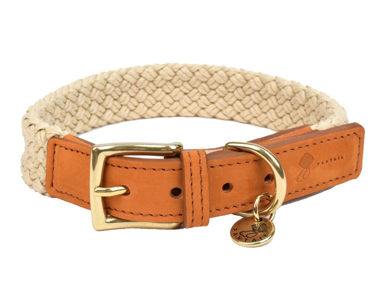 Fantail Fantail Halsband Hond Tau Lichtbruin