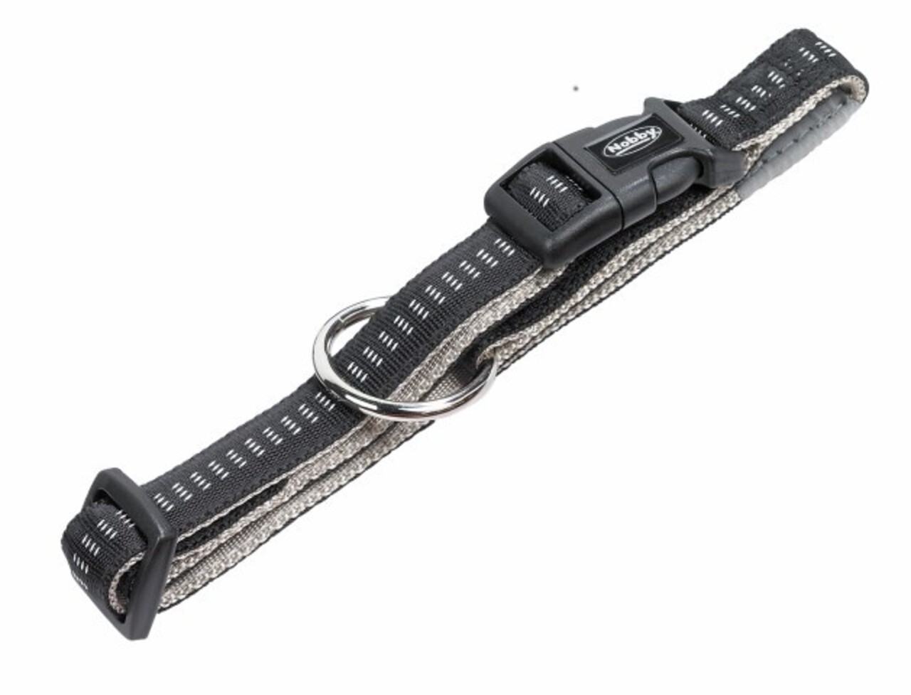 Nobby Nobby Halsband Nylon Soft Grip Zwart Nobby Nobby Halsband Nylon Soft Grip Zwart