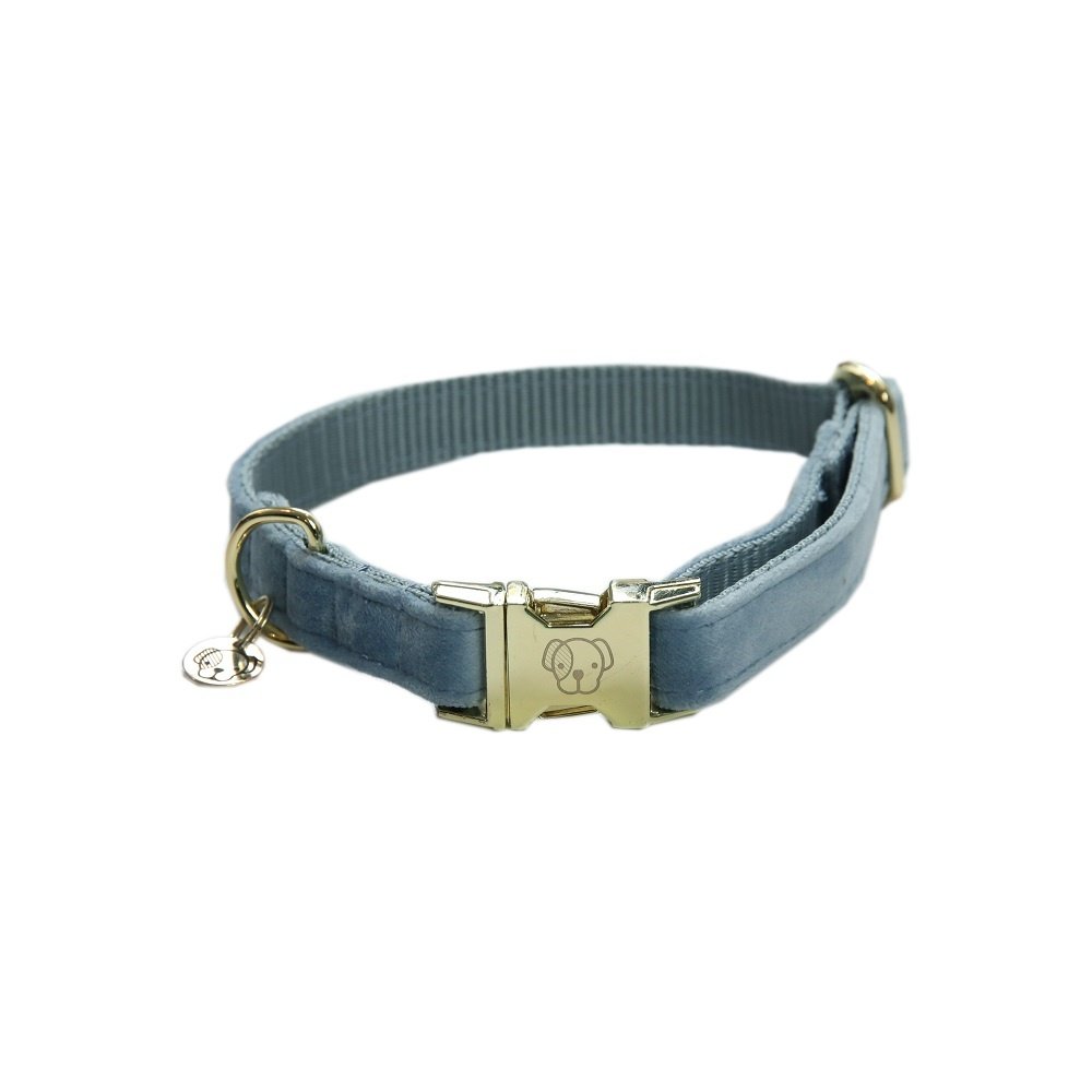 Kentucky Dogwear Kentucky Dogwear Velvet Halsband Lichtblauw Kentucky Dogwear Kentucky Dogwear Velvet Halsband Lichtblauw