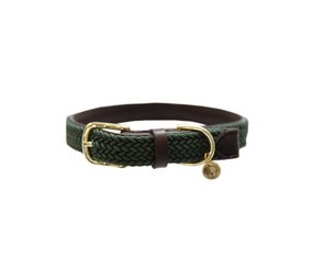 Kentucky Dogwear Kentucky Dogwear Gevlochten Nylon Hondenhalsband Olijf Groen Kentucky Dogwear Kentucky Dogwear Gevlochten Nylon Hondenhalsband Olijf Groen