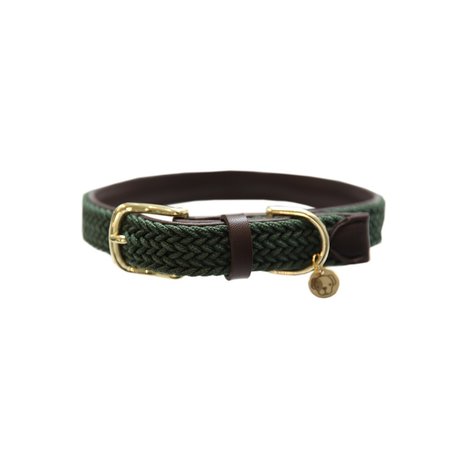 Kentucky Dogwear Kentucky Dogwear Gevlochten Nylon Hondenhalsband Olijf Groen Kentucky Dogwear Kentucky Dogwear Gevlochten Nylon Hondenhalsband Olijf Groen