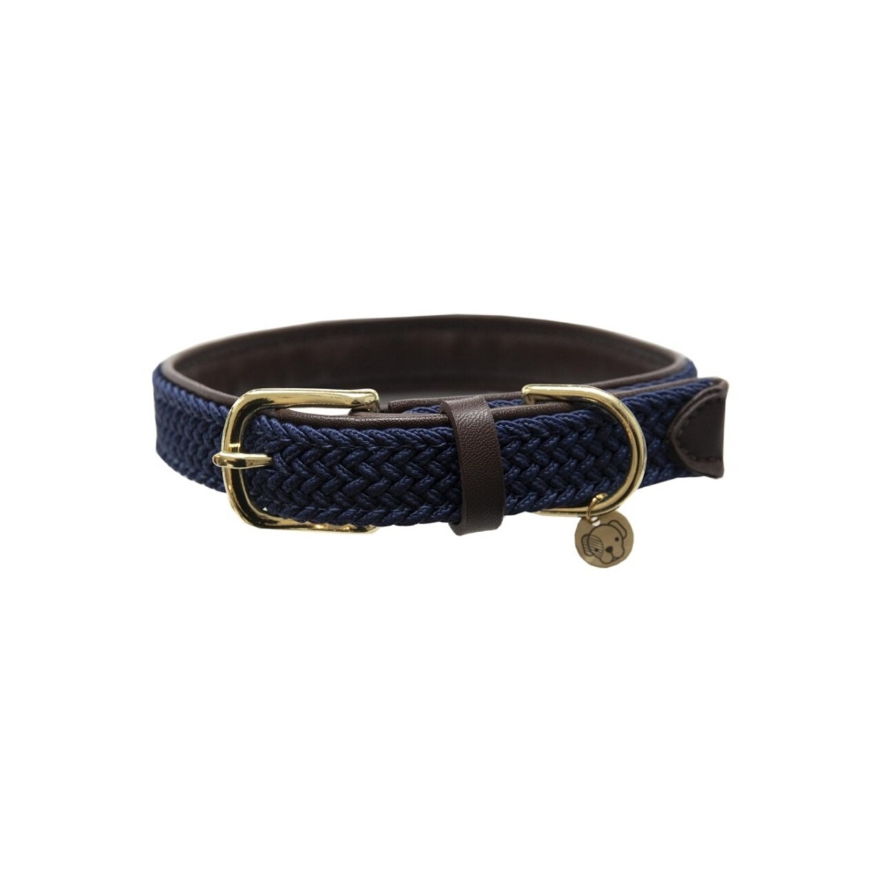 Kentucky Dogwear Kentucky Dogwear Gevlochten Nylon Hondenhalsband Navy Kentucky Dogwear Kentucky Dogwear Gevlochten Nylon Hondenhalsband Navy
