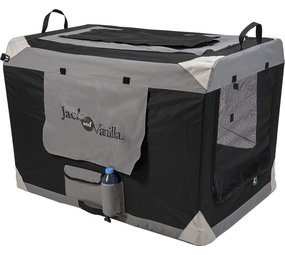 Jack & Vanilla Jack & Vanilla Travel Plooibare Kennel Grijs