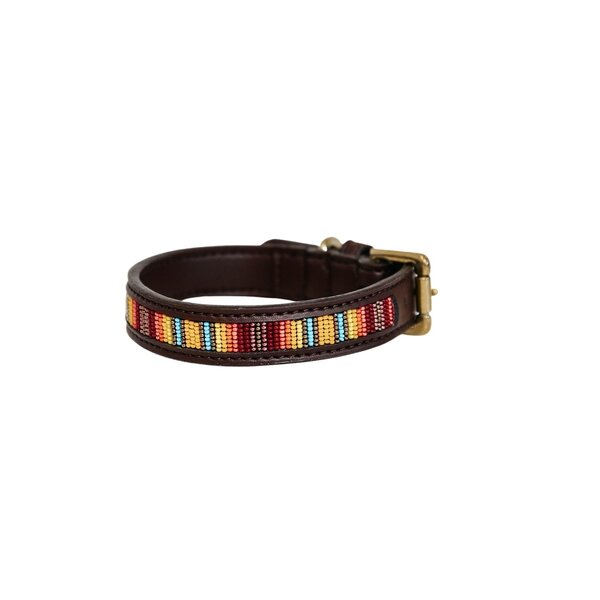 Kentucky Dogwear Kentucky Dogwear Halsband Handgemaakte Parels Mix Oranje