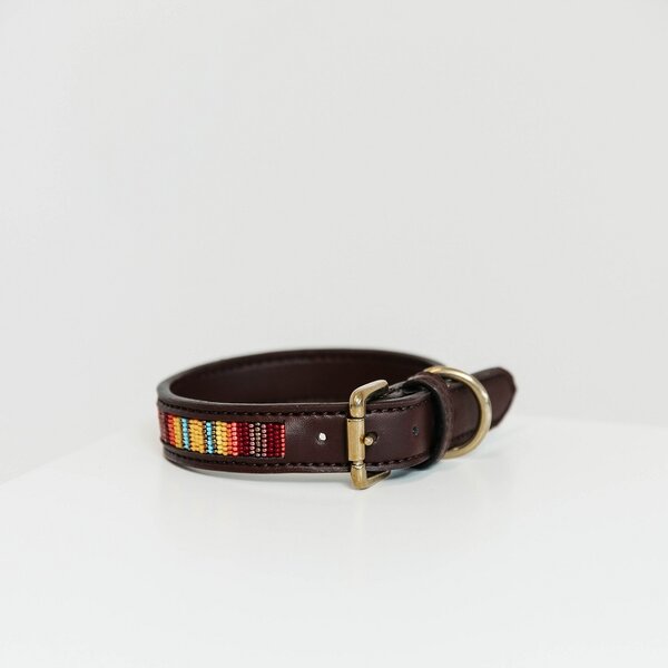 Kentucky Dogwear Kentucky Dogwear Halsband Handgemaakte Parels Mix Oranje