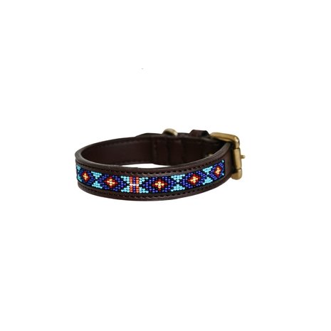 Kentucky Dogwear Kentucky Dogwear Halsband Handgemaakte Parels Blauw Kentucky Dogwear Kentucky Dogwear Halsband Handgemaakte Parels Blauw
