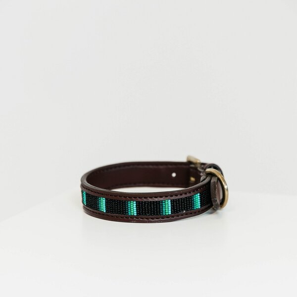 Kentucky Dogwear Kentucky Dogwear Halsband Handgemaakte Parels Zwart