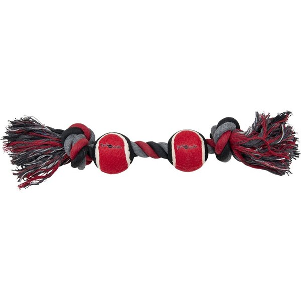 Jack & Vanilla Jack & Vanilla Babloa Trektouw 2 Tennisballen Zwart/Grijs/Rood Jack & Vanilla Jack & Vanilla Babloa Trektouw 2 Tennisballen Zwart/Grijs/Rood