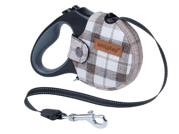 Amiplay Amiplay Rollijn London Intrekbaar + Hoes Bruin Amiplay Amiplay Rollijn London Intrekbaar + Hoes Bruin