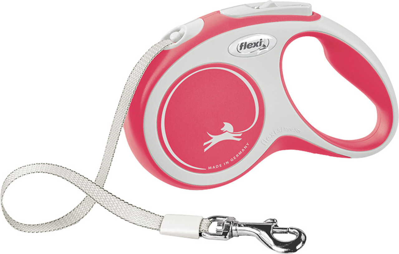 Flexi Flexi Rollijn New Comfort Tape Rood Flexi Flexi Rollijn New Comfort Tape Rood