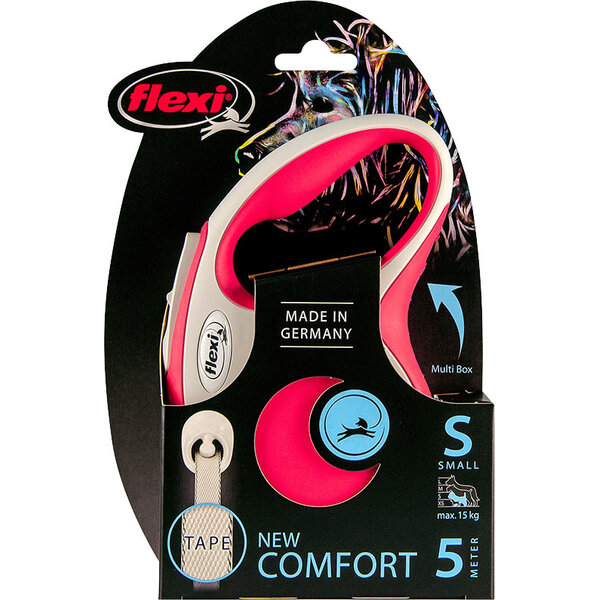 Flexi Flexi Rollijn New Comfort Tape Rood Flexi Flexi Rollijn New Comfort Tape Rood