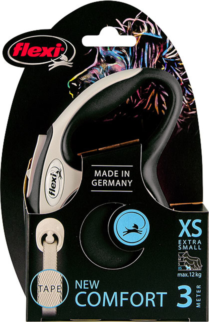 Flexi Flexi Rollijn New Comfort Tape Zwart