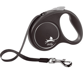 Flexi Flexi Rollijn Black Design Tape Zwart Flexi Flexi Rollijn Black Design Tape Zwart
