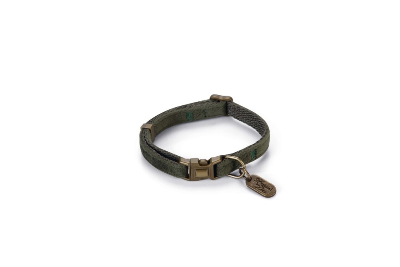 Designed by Lotte Designed by Lotte Hondenhalsband Velura Groen Designed by Lotte Designed by Lotte Hondenhalsband Velura Groen