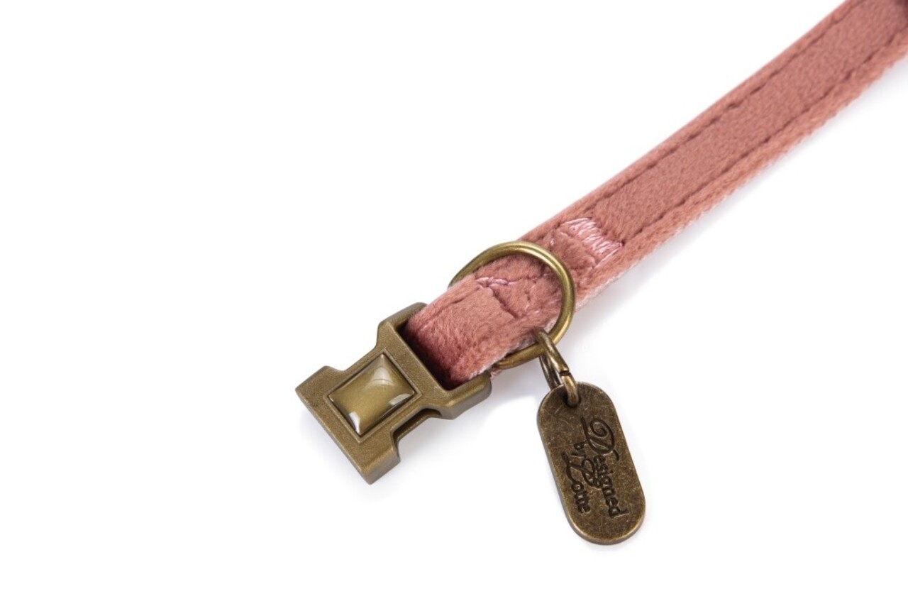 Designed by Lotte Designed by Lotte Hondenhalsband Velura Roze