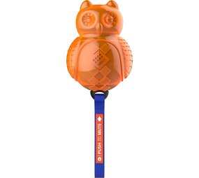 GiGwi GiGwi Push To Mute Uil Blauw/Oranje GiGwi GiGwi Push To Mute Uil Blauw/Oranje