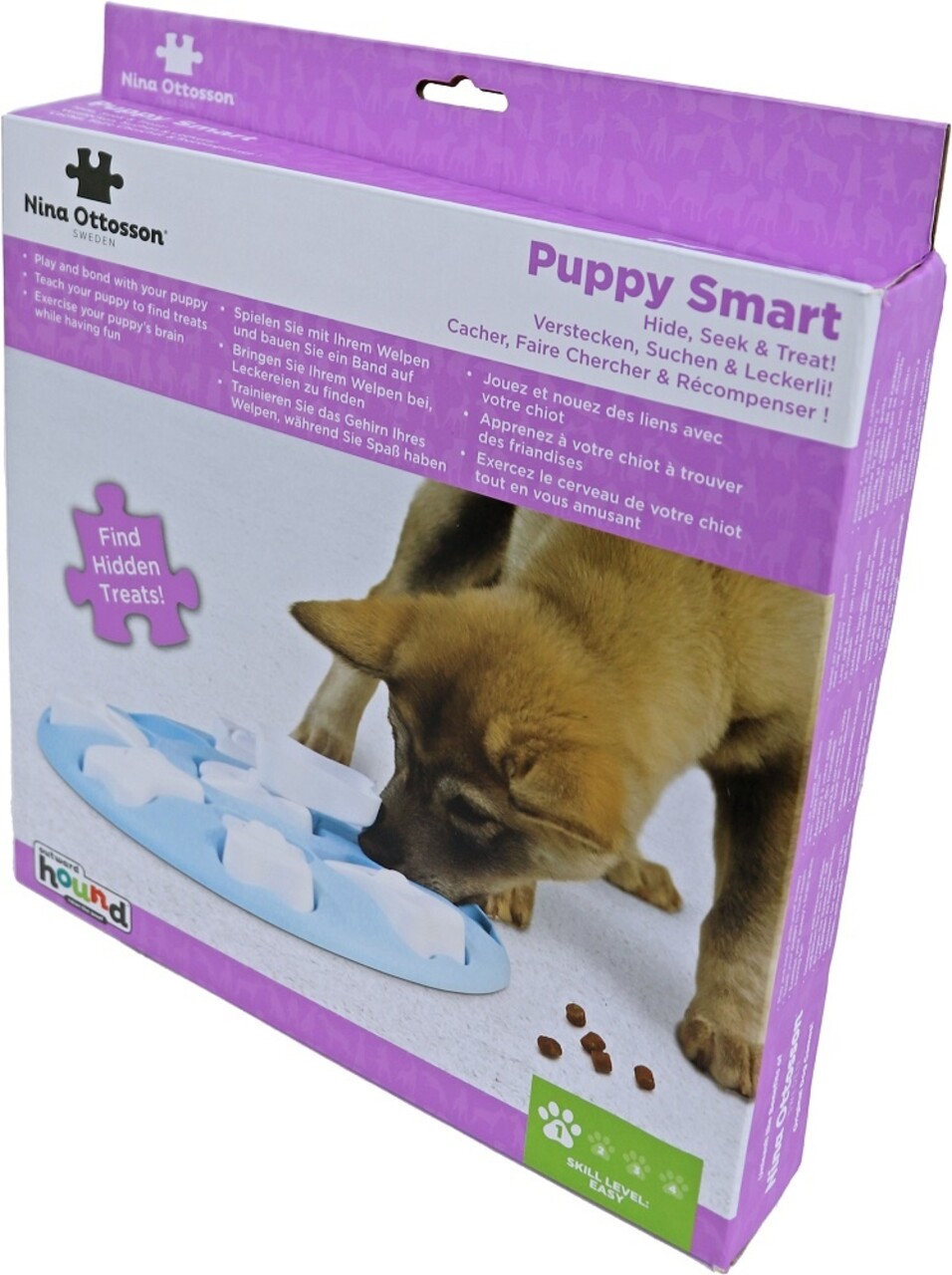 Nina Ottosson Nina Ottosson Puppyspel Smart Blauw Nina Ottosson Nina Ottosson Puppyspel Smart Blauw