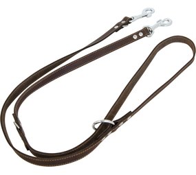 Jack & Vanilla Jack & Vanilla Dressuurlijn Vetleder Bruin Jack & Vanilla Jack & Vanilla Dressuurlijn Vetleder Bruin