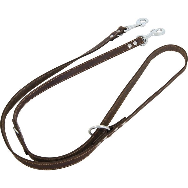 Jack & Vanilla Jack & Vanilla Dressuurlijn Vetleder Bruin Jack & Vanilla Jack & Vanilla Dressuurlijn Vetleder Bruin