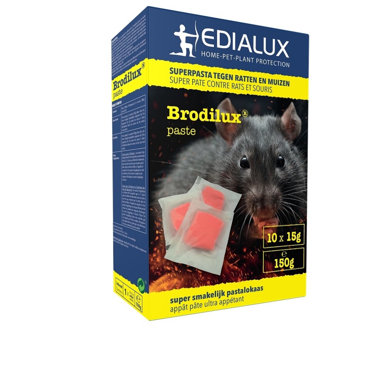 Edialux Edialux Brodilux Pasta Ratten- en muizenvergif